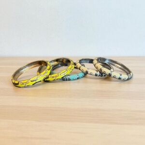 Vintage Lilly Pulitzer Set of Colorful Bangle Bracelets